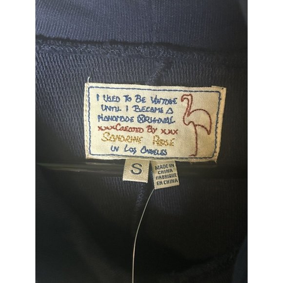 Free People Dark Blue 'Love Me' Hoodie - Picture 8 of 10